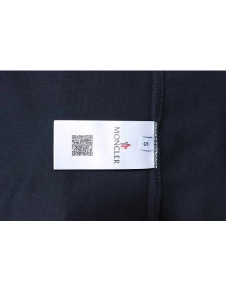 Moncler Ink-Style Mountain Print T-Shirt Black,Moncler T-Shirts,T-Shirts,CLOTHES