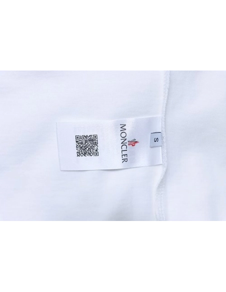 Moncler Ink-Style Mountain Print T-Shirt White,Moncler T-Shirts,T-Shirts,CLOTHES