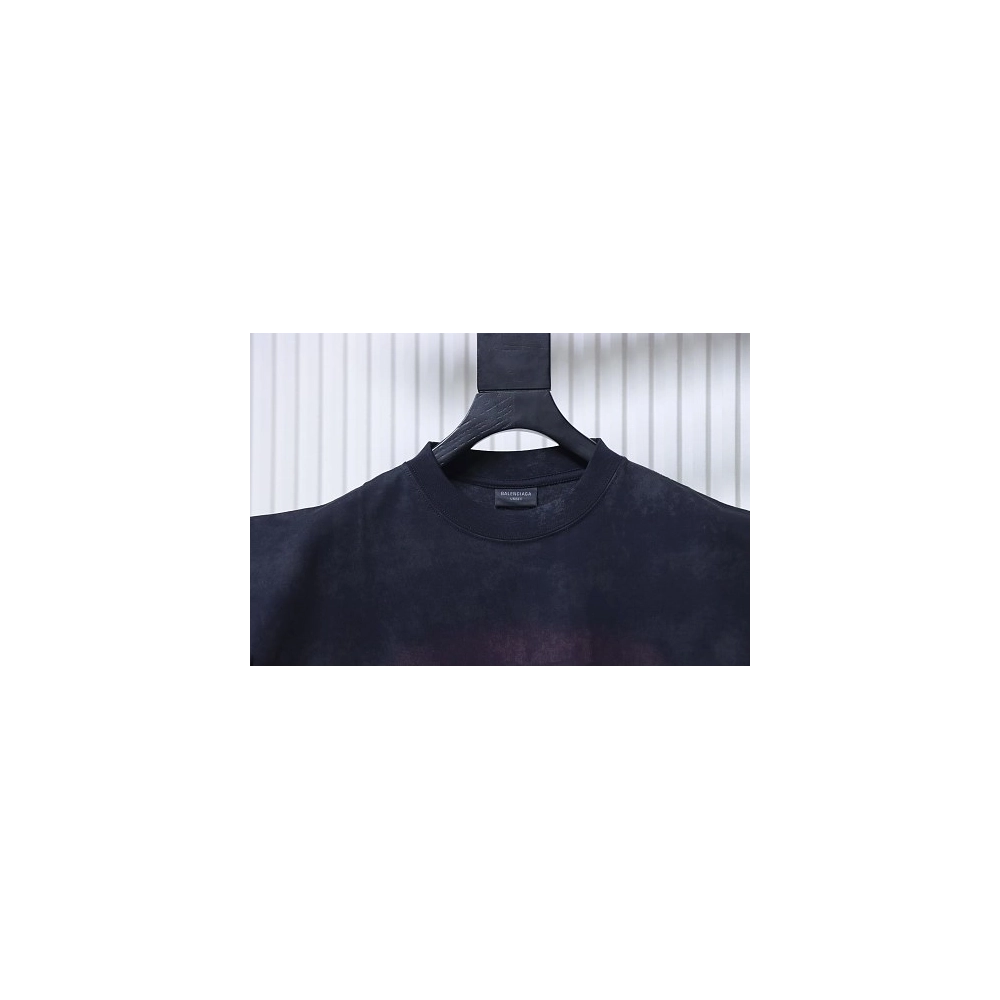 Balenciaga City Nightscape Print Short Sleeve Vest Black,Balenciaga T-Shirts,T-Shirts,CLOTHES