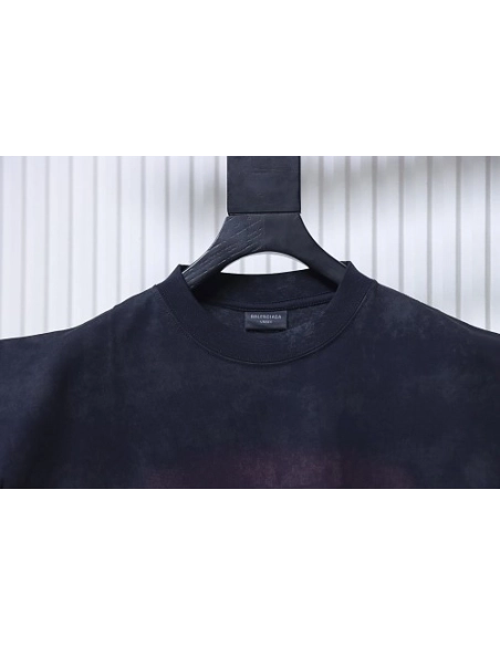 Balenciaga City Nightscape Print Short Sleeve Vest Black,Balenciaga T-Shirts,T-Shirts,CLOTHES