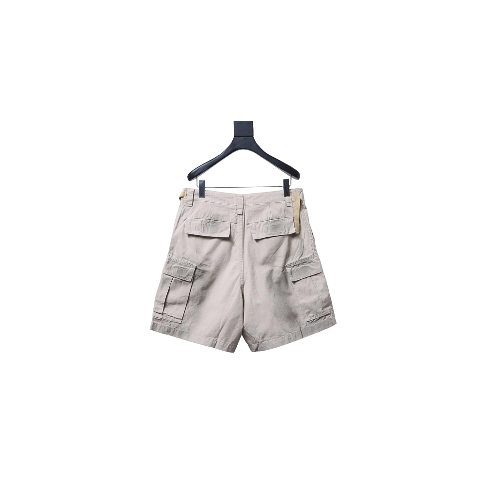 Balenciaga Distressed Plaid-Pocket Denim Shorts,Balenciaga Shorts,Shorts,CLOTHES