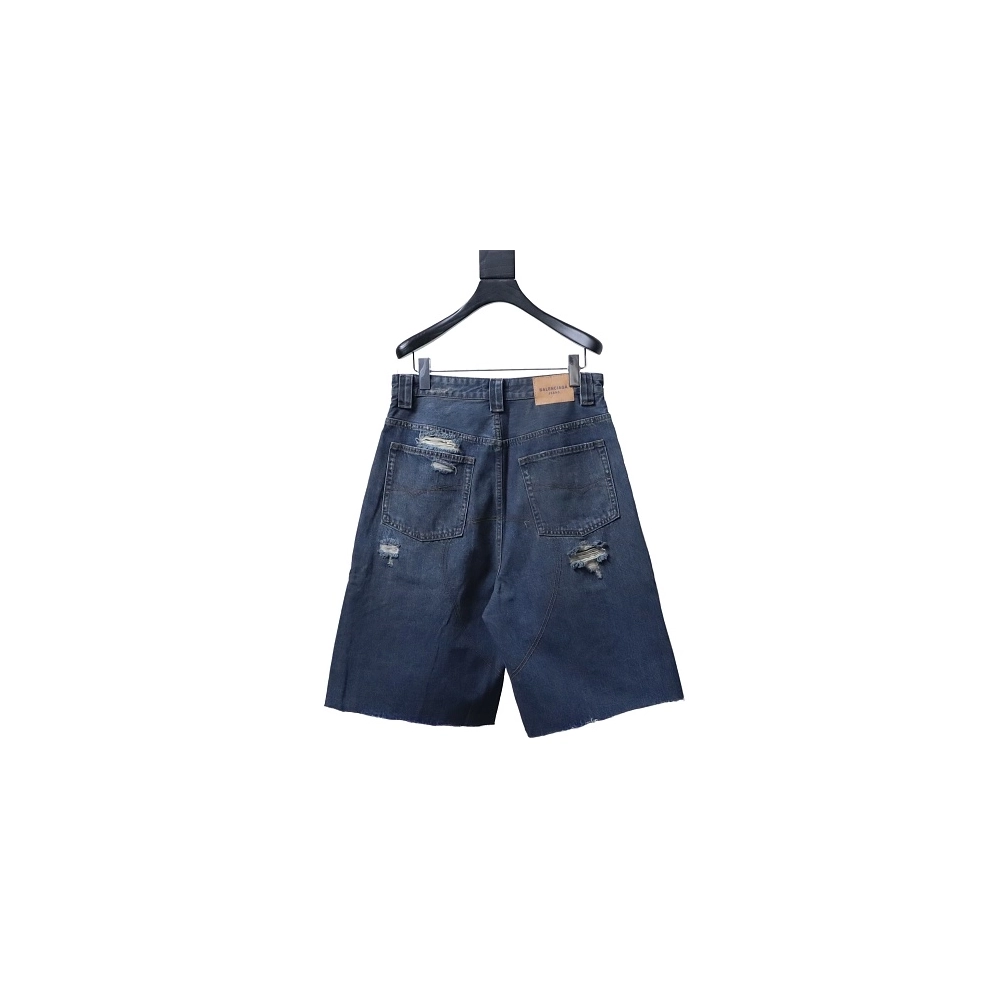 Balenciaga High Summer Distressed Denim Shorts,Balenciaga Shorts,Shorts,CLOTHES