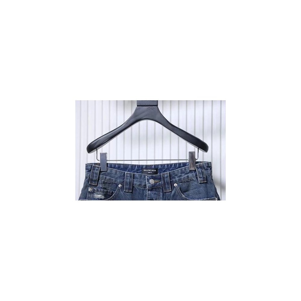 Balenciaga High Summer Distressed Denim Shorts,Balenciaga Shorts,Shorts,CLOTHES