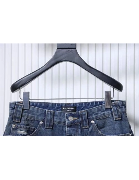 Balenciaga High Summer Distressed Denim Shorts,Balenciaga Shorts,Shorts,CLOTHES
