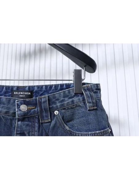 Balenciaga High Summer Distressed Denim Shorts,Balenciaga Shorts,Shorts,CLOTHES