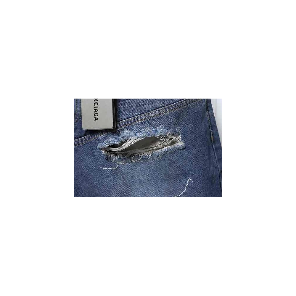 Balenciaga High Summer Distressed Denim Shorts,Balenciaga Shorts,Shorts,CLOTHES