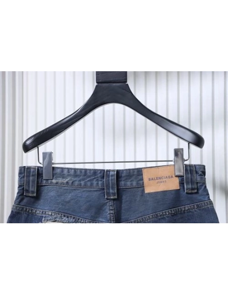 Balenciaga High Summer Distressed Denim Shorts,Balenciaga Shorts,Shorts,CLOTHES