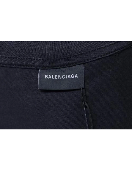 Balenciaga Los Angeles Nightscape Distressed T-Shirt,Balenciaga T-Shirts,T-Shirts,CLOTHES
