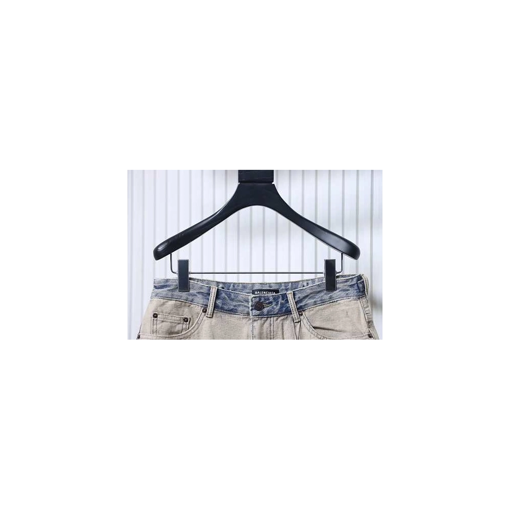 Balenciaga Reversible Distressed Denim Shorts,Balenciaga Shorts,Shorts,CLOTHES