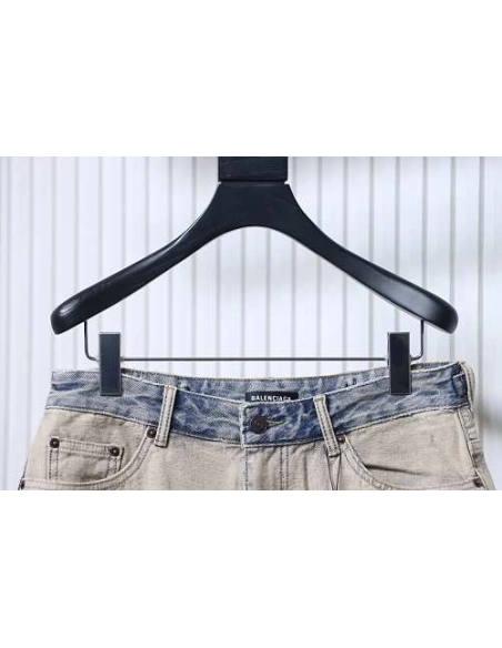 Balenciaga Reversible Distressed Denim Shorts,Balenciaga Shorts,Shorts,CLOTHES