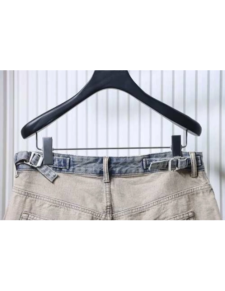 Balenciaga Reversible Distressed Denim Shorts,Balenciaga Shorts,Shorts,CLOTHES