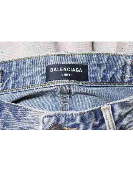 Balenciaga Reversible Distressed Denim Shorts,Balenciaga Shorts,Shorts,CLOTHES