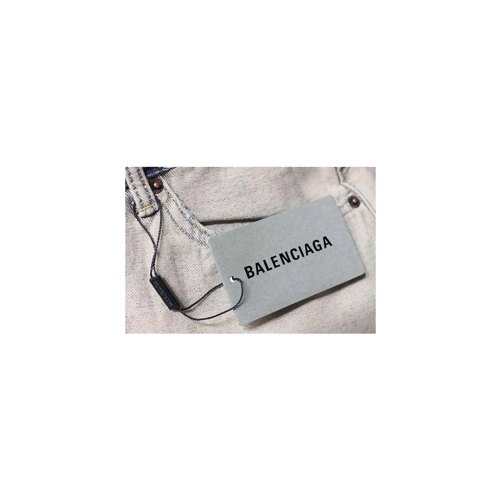 Balenciaga Reversible Distressed Denim Shorts,Balenciaga Shorts,Shorts,CLOTHES