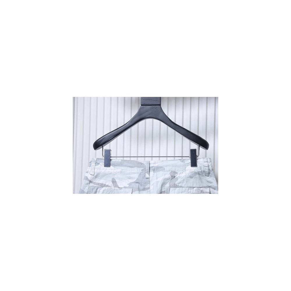 Balenciaga White and Gray Camouflage Shorts,Balenciaga Shorts,Shorts,CLOTHES