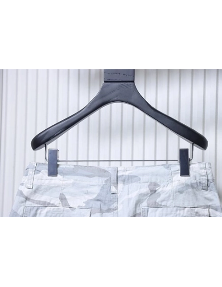 Balenciaga White and Gray Camouflage Shorts,Balenciaga Shorts,Shorts,CLOTHES