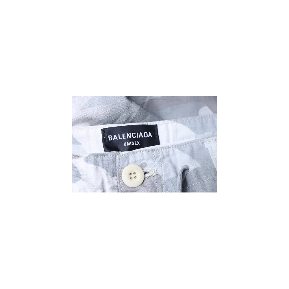 Balenciaga White and Gray Camouflage Shorts,Balenciaga Shorts,Shorts,CLOTHES