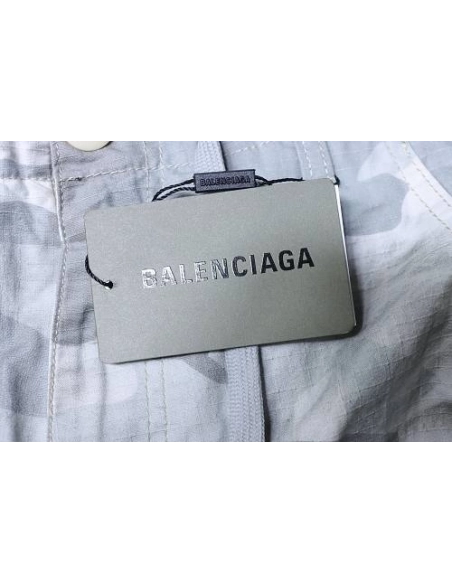 Balenciaga White and Gray Camouflage Shorts,Balenciaga Shorts,Shorts,CLOTHES
