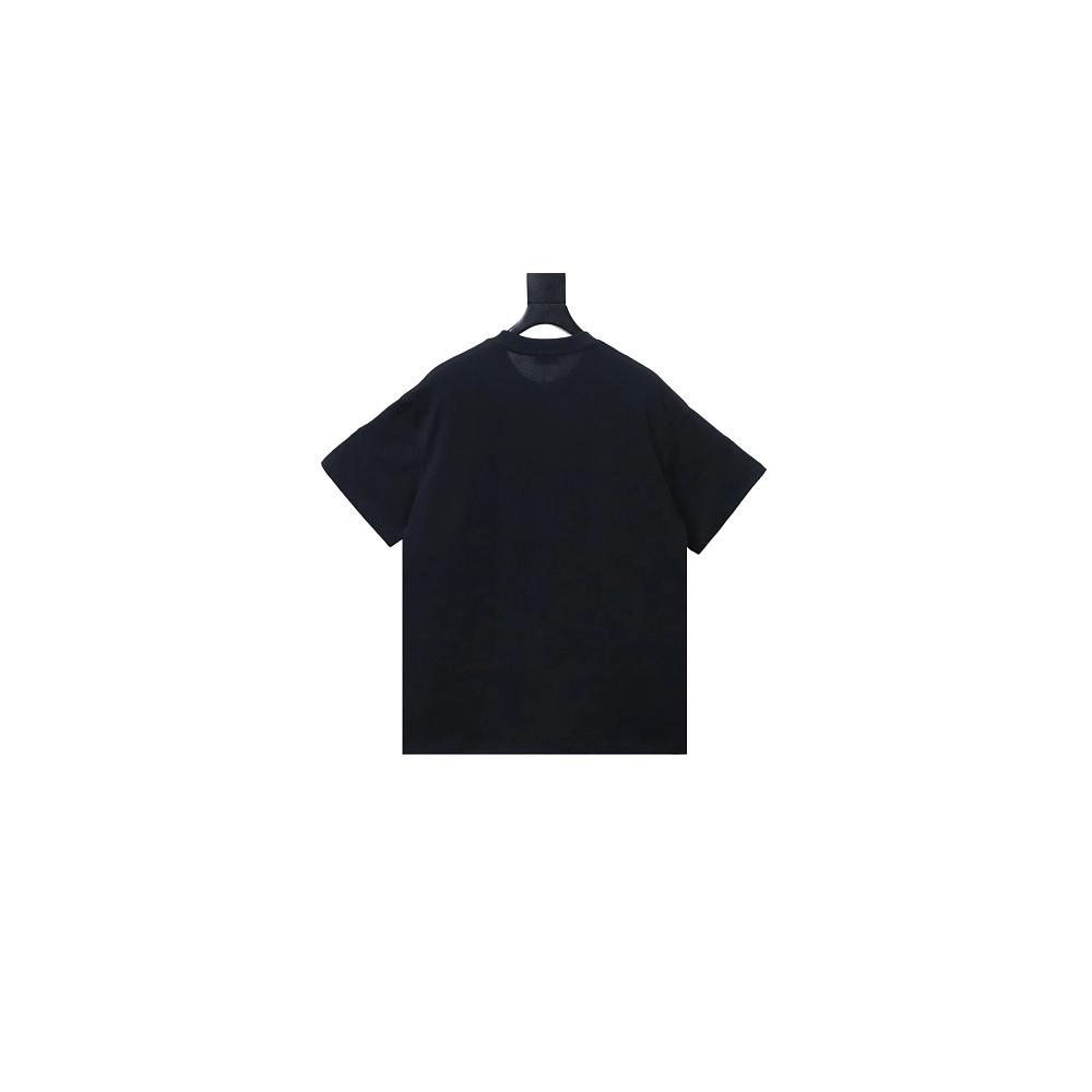 Dior CD Letter Applique T-Shirt Black,Dior T-Shirts,T-Shirts,CLOTHES