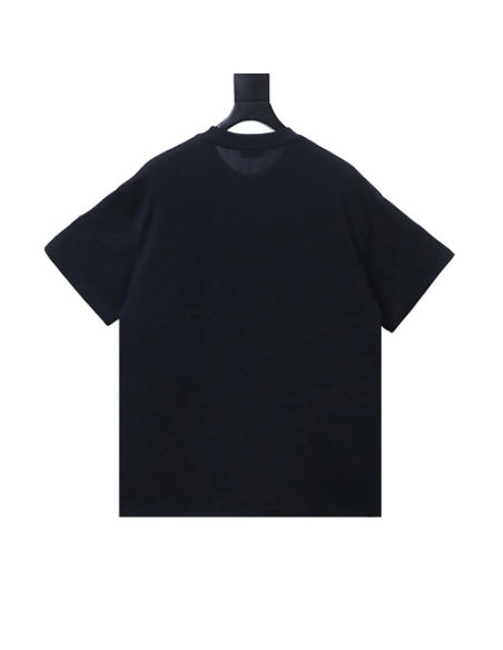 Dior CD Letter Applique T-Shirt Black,Dior T-Shirts,T-Shirts,CLOTHES
