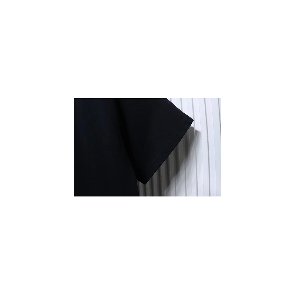 Dior CD Letter Applique T-Shirt Black,Dior T-Shirts,T-Shirts,CLOTHES