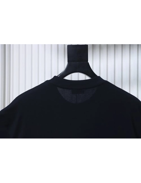 Dior CD Letter Applique T-Shirt Black,Dior T-Shirts,T-Shirts,CLOTHES