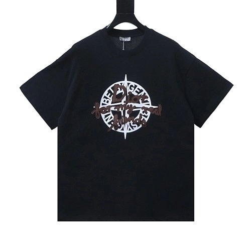 Dior Compass Print T-Shirt Black,Dior T-Shirts,T-Shirts,CLOTHES