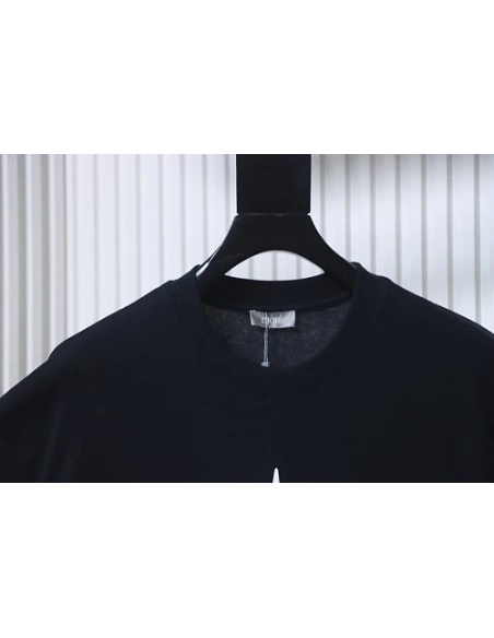 Dior Compass Print T-Shirt Black,Dior T-Shirts,T-Shirts,CLOTHES