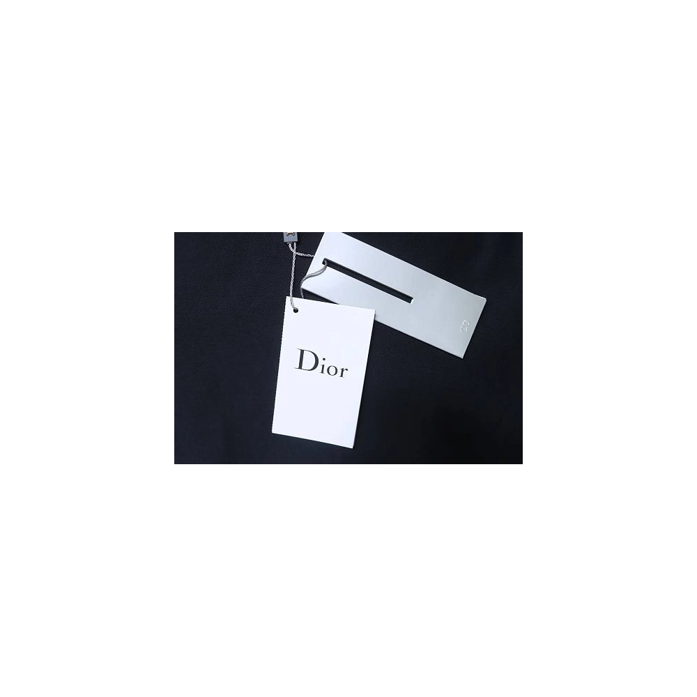 Dior Monogram Applique T-Shirt Black,Dior T-Shirts,T-Shirts,CLOTHES