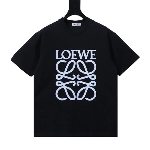 Loewe Four-leaf Clover Print T-Shirt Black,Loewe T-Shirts,T-Shirts,CLOTHES