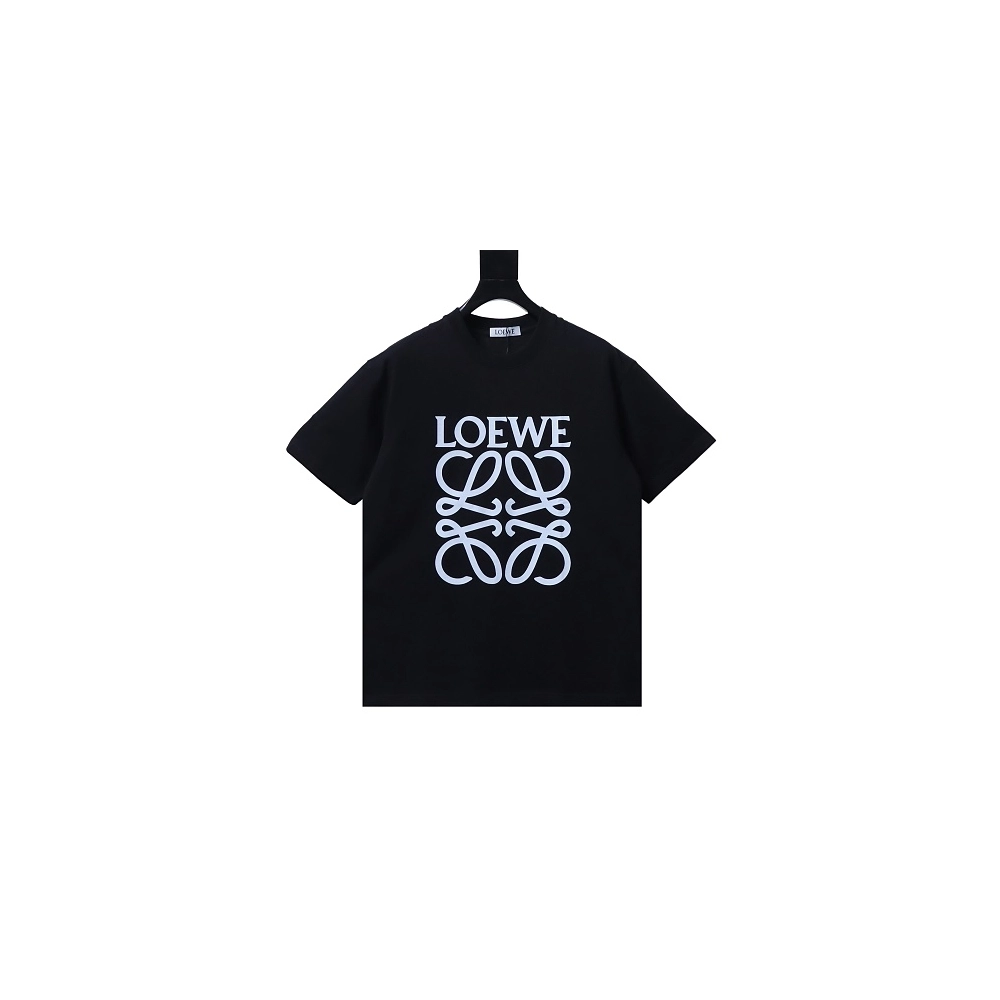 Loewe Four-leaf Clover Print T-Shirt Black,Loewe T-Shirts,T-Shirts,CLOTHES