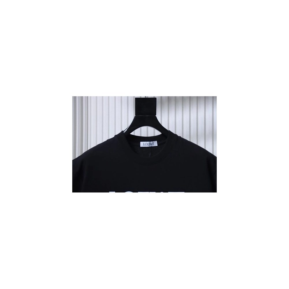Loewe Four-leaf Clover Print T-Shirt Black,Loewe T-Shirts,T-Shirts,CLOTHES