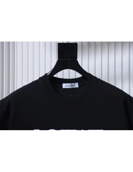 Loewe Four-leaf Clover Print T-Shirt Black,Loewe T-Shirts,T-Shirts,CLOTHES