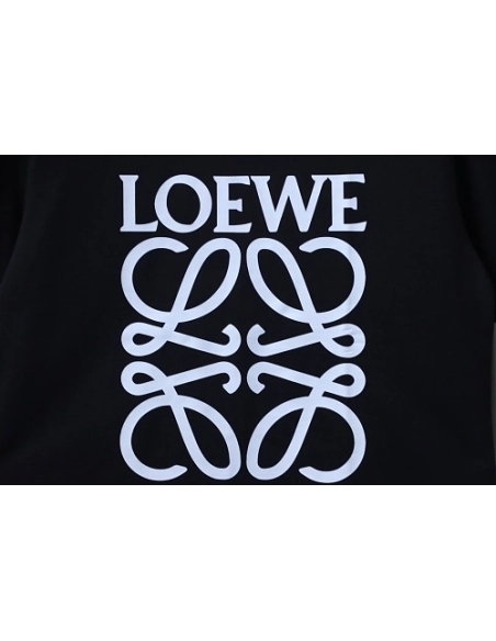 Loewe Four-leaf Clover Print T-Shirt Black,Loewe T-Shirts,T-Shirts,CLOTHES