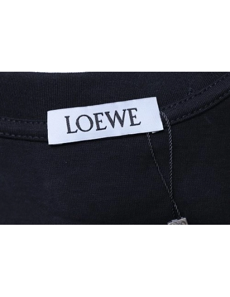 Loewe Four-leaf Clover Print T-Shirt Black,Loewe T-Shirts,T-Shirts,CLOTHES