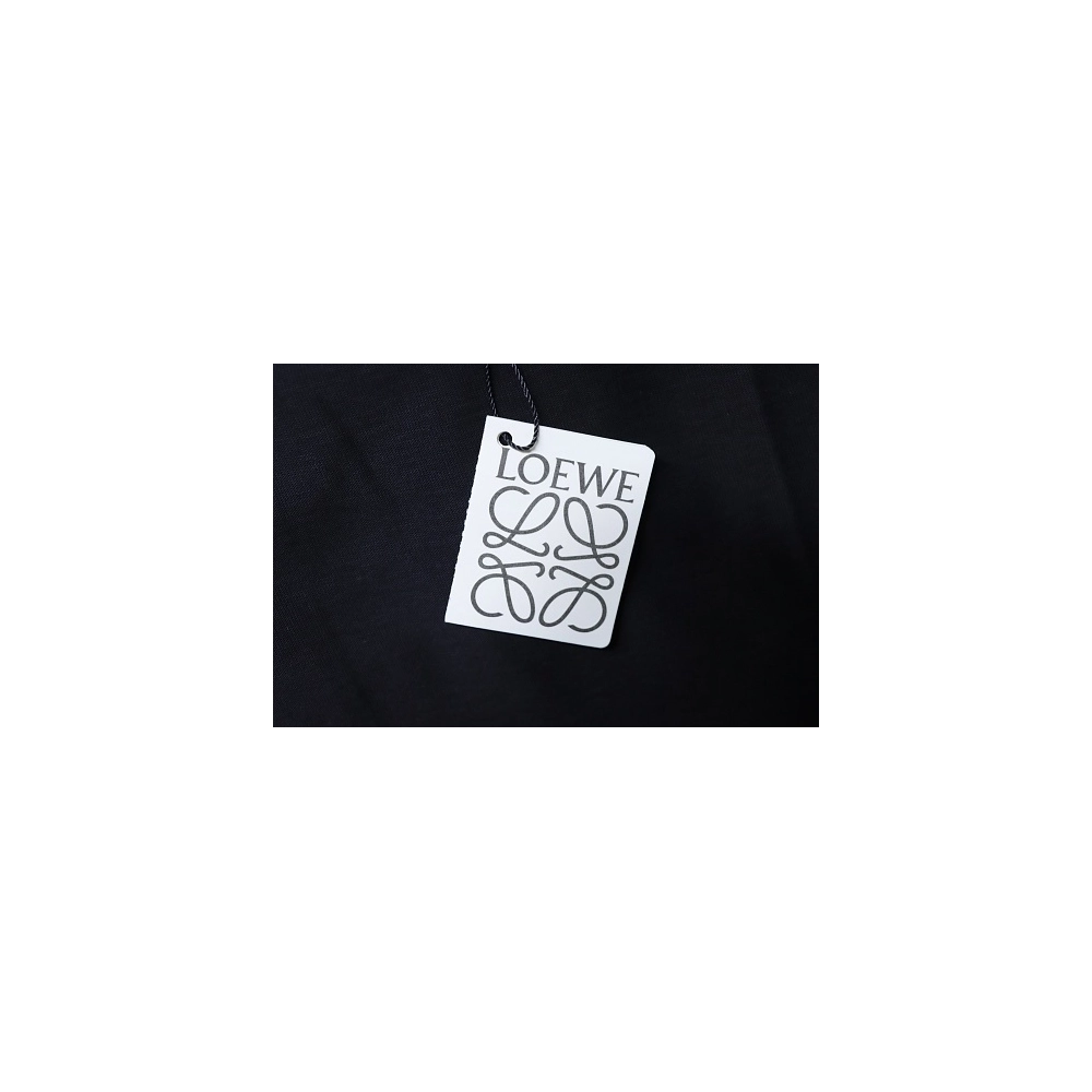Loewe Four-leaf Clover Print T-Shirt Black,Loewe T-Shirts,T-Shirts,CLOTHES