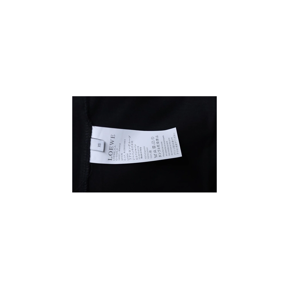 Loewe Four-leaf Clover Print T-Shirt Black,Loewe T-Shirts,T-Shirts,CLOTHES