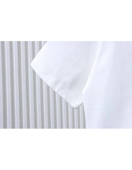 Loewe Four-leaf Clover Print T-Shirt White,Loewe T-Shirts,T-Shirts,CLOTHES