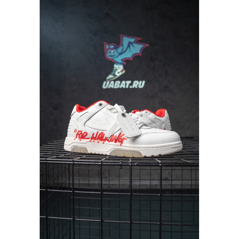 OffWhite Out of Office For Walking White Red,Off-White Out of Office,OFF-WHITE,NIKE SHOES Reps
