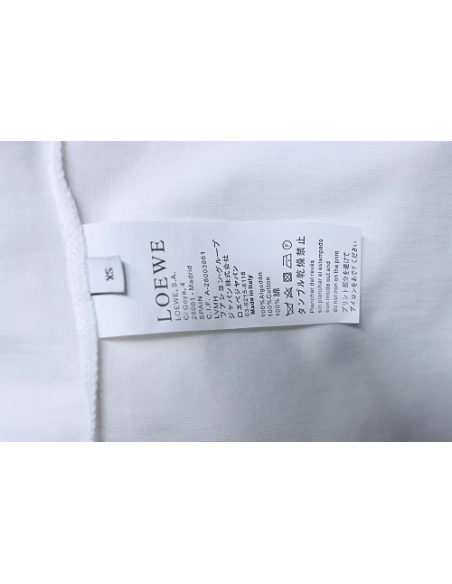 Loewe Four-leaf Clover Print T-Shirt White,Loewe T-Shirts,T-Shirts,CLOTHES