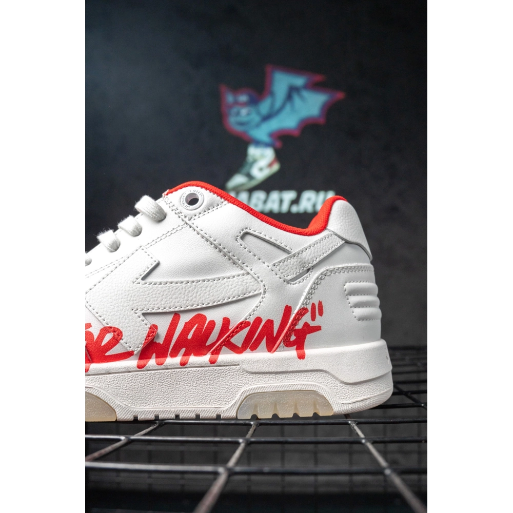 OffWhite Out of Office For Walking White Red,Off-White Out of Office,OFF-WHITE,NIKE SHOES Reps