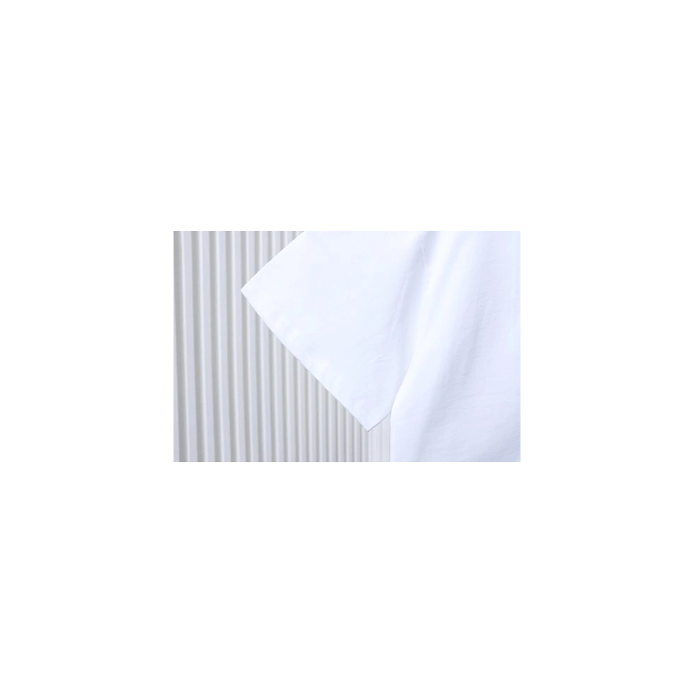 Loewe Line-style Letter Embroidery T-Shirt White,Loewe T-Shirts,T-Shirts,CLOTHES