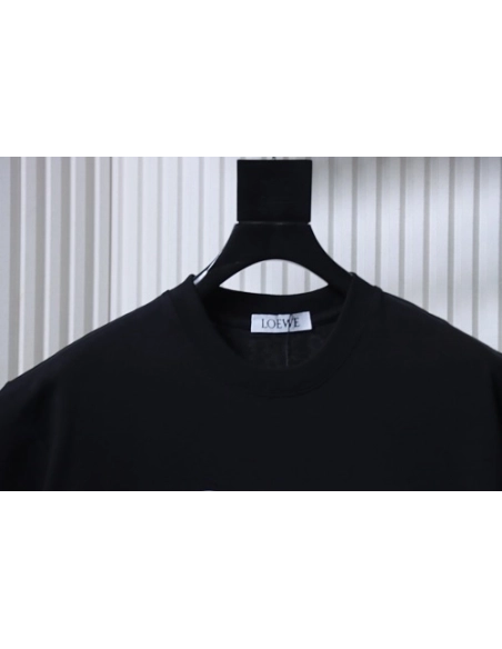 Loewe X ON Collaborative Graphic T-Shirt Black,Loewe T-Shirts,T-Shirts,CLOTHES