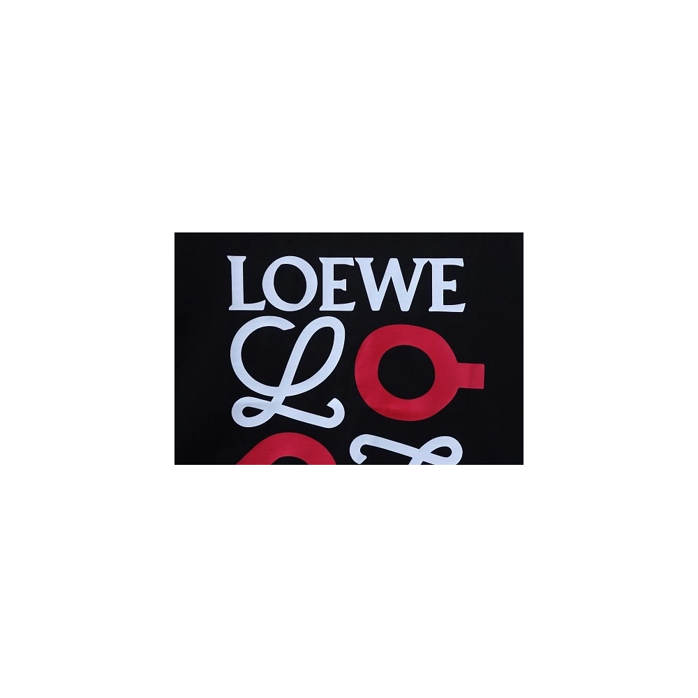 Loewe X ON Collaborative Graphic T-Shirt Black,Loewe T-Shirts,T-Shirts,CLOTHES