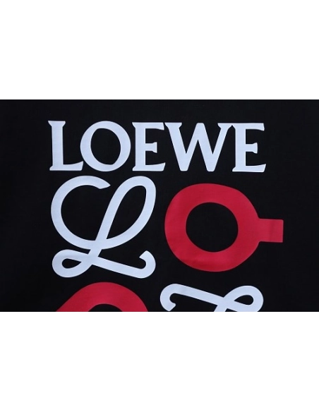 Loewe X ON Collaborative Graphic T-Shirt Black,Loewe T-Shirts,T-Shirts,CLOTHES