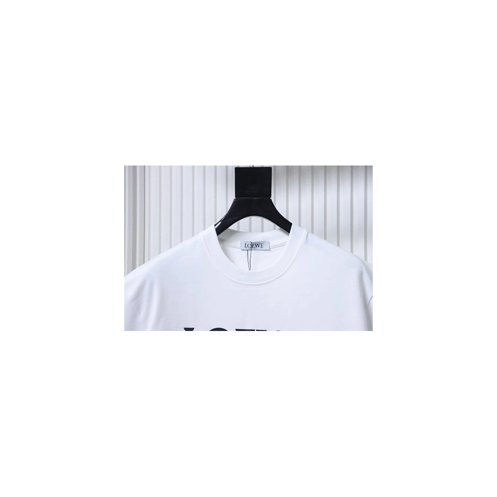 Loewe X ON Collaborative Graphic T-Shirt White,Loewe T-Shirts,T-Shirts,CLOTHES