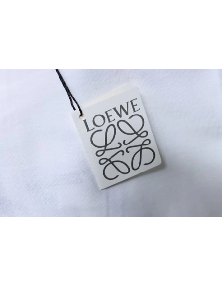 Loewe X ON Collaborative Graphic T-Shirt White,Loewe T-Shirts,T-Shirts,CLOTHES