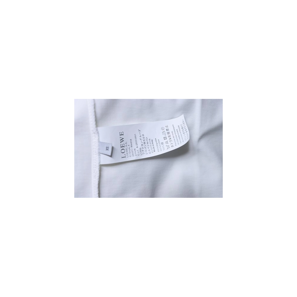 Loewe X ON Collaborative Graphic T-Shirt White,Loewe T-Shirts,T-Shirts,CLOTHES