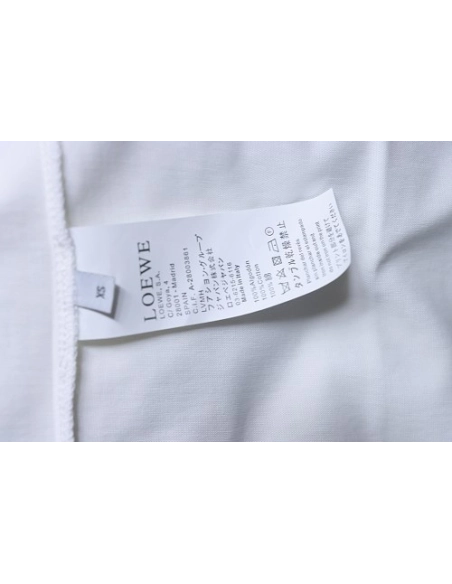 Loewe X ON Collaborative Graphic T-Shirt White,Loewe T-Shirts,T-Shirts,CLOTHES