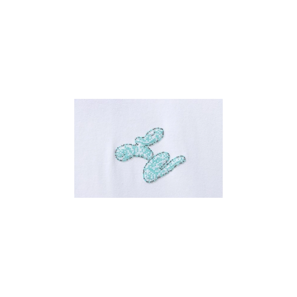 Louis Vuitton Beaded Letter Hem T-Shirt White,Louis Vuitton T-Shirts,T-Shirts,CLOTHES