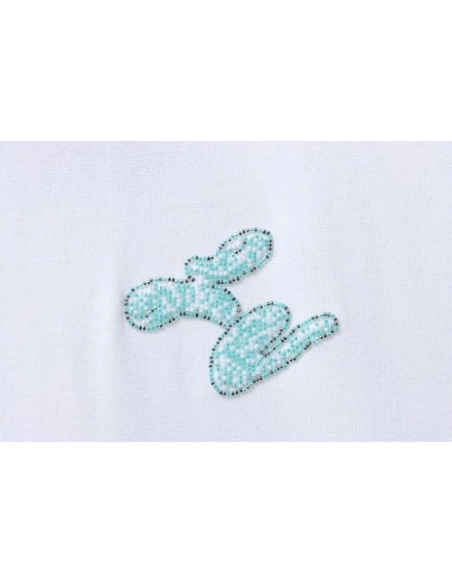 Louis Vuitton Beaded Letter Hem T-Shirt White,Louis Vuitton T-Shirts,T-Shirts,CLOTHES
